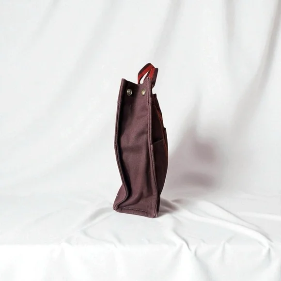Hermes Burgundy Tote Bag MM - Picture 2 of 10